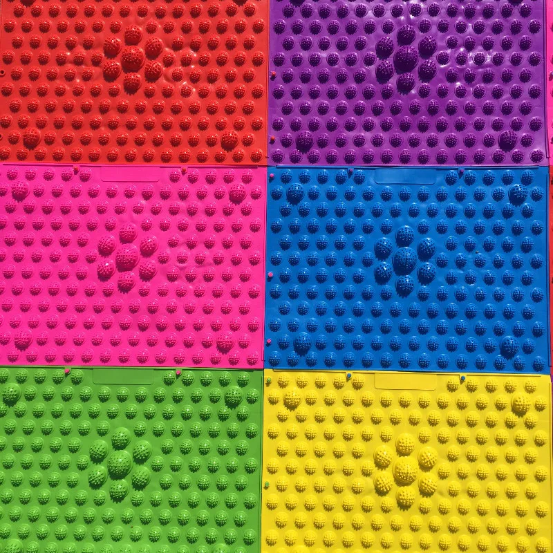 1 PC Foot Care Plantar Pad Massage Acupuncture Therapy Toe Press Foot Blood Circulation Finger Pressure Plate Yoga Mats
