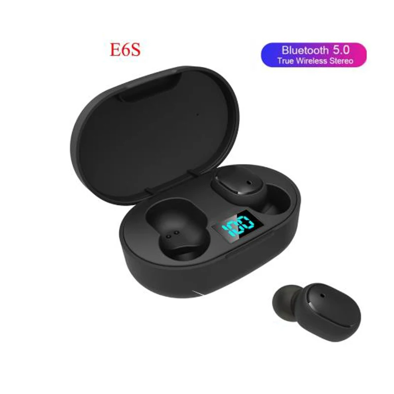 TWS Bluetooth 5 0 Earphone Noise Cancelling LED Display With Mic Handsfree Earbuds for Xiaomi Redmi Airdots earphones