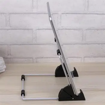 

1pc Lazy Holder Metal Iron Desktop Desk Stand Hand Free Bracket Display Stand Compatible for Tablet PC iPad (Random Color)