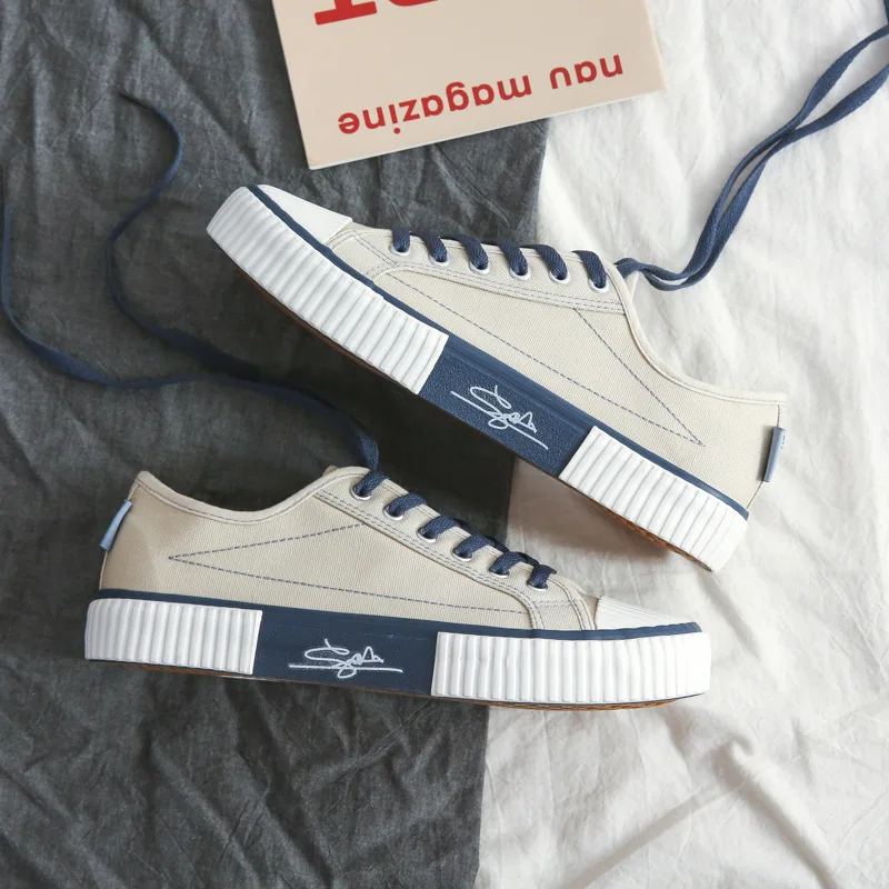 Zapatos de lona a la moda para hombre y mujer, zapatillas informales transpirables para jóvenes, para monopatín, para exteriores, todo a juego, novedad de verano