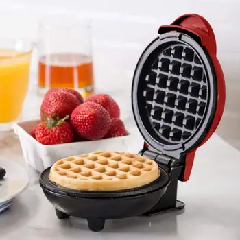 

Mini Waffle Maker Breakfast Egg Cake Oven Convenient Automatic Plug-in Electric Baking Pan Kitchen Tools Baking Accessories