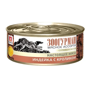 

ZOOGURMAN ZOOGURMAN cold cuts for adult dogs with rabbit and turkey 100g