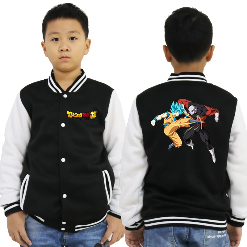 baseball jacket 4 Бейсбольная куртка с принтом «Жемчуг дракона» Спортивный костюм для малышей детская повседневная одежда на осень и зиму для мальчиков и девочек детская одежда топы - Цвет: baseball jacket 4
