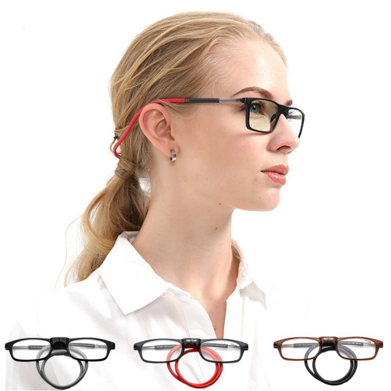 Convenient Reading Glasses With Hang a Neck