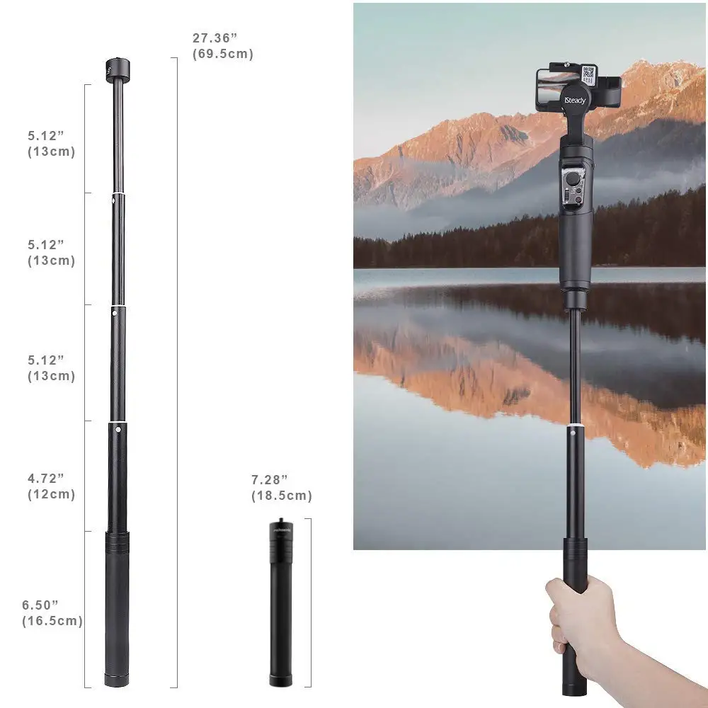 Hohem iSteady Pro 2 3-осевой портативный монопод с шарнирным замком Водонепроницаемый экшн Камера стабилизатор для камеры DJI Osmo Gopro Hero/7/6/5/4/3 sony RXO спортивной экшн-камеры SJCAM