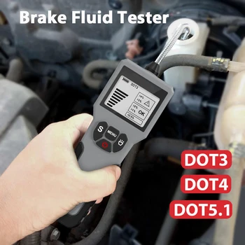 

Brake Fluid Tester for DOT 3 DOT4 DOT5.1 LED Display Water Content Detector Sports Car Motorcycle Engine Oil Quality Test Tool