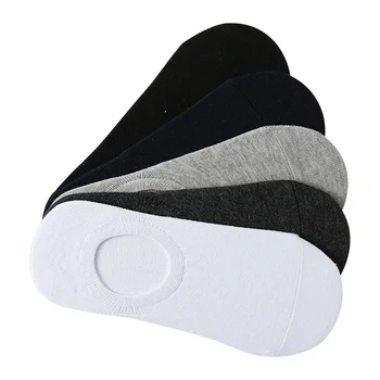 

5 Pairs Women Invisible Comfortable Short Undershirt Pure Cotton Women Boat Socks Ankle Low Tube Female Invisible Cotton Socks