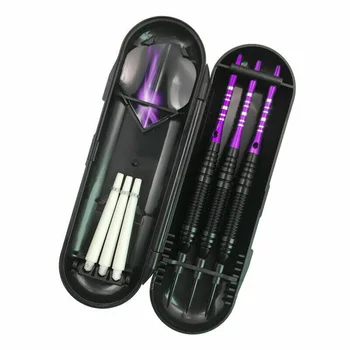 

3 Pcs/Set Professional Games Competition Steel Tip Iron Darts Set With Case Red Blue Purple Optimum Control Darts Indoor Sports