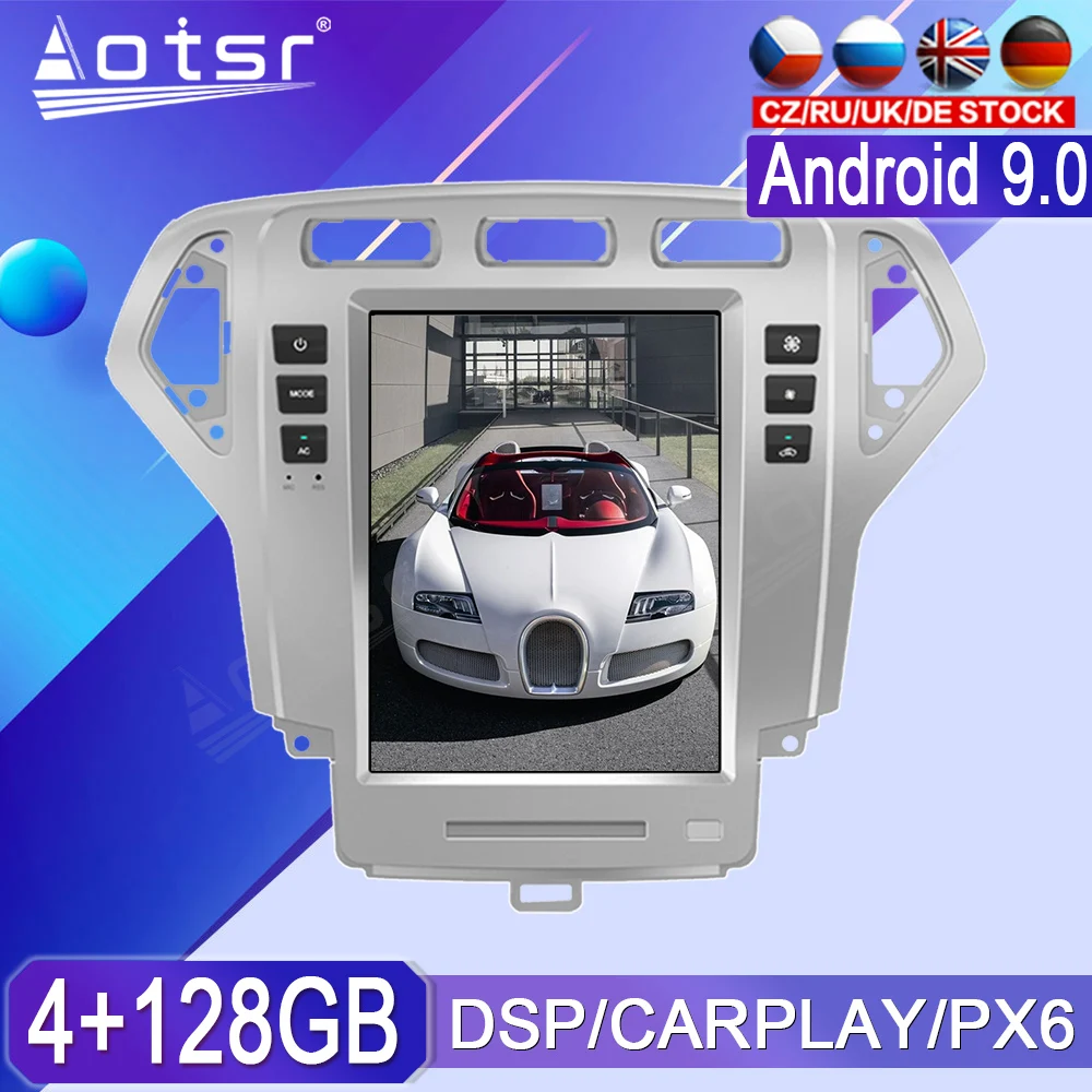 128 ГБ для Ford Mondeo Fusion MK4 Android радио-магнитофон 2007-2010 Автомобильный мультимедийный
