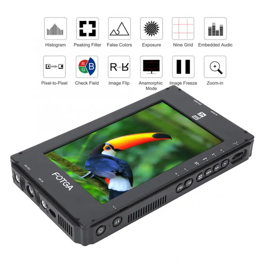 Монитор Fotga A70TL сенсорный экран IPS 7 дюймов функция 3D LUT разрешение 1920*1150 сигнал 4K