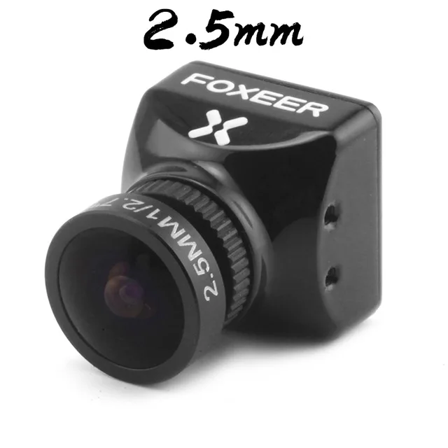 Модернизированный Foxeer Falkor 1200TVL 1/3 CMOS Мини/полный размер 16: 9/4: 3 PAL/NTSC переключаемая GWD FPV камера для RC Дрон FPV рамка - Цвет: 2.5mm Black