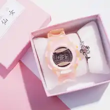 Мультяшные наручные часы, детские часы, силиконовые часы для маленьких мальчиков и девочек, Милые простые водонепроницаемые электронные часы