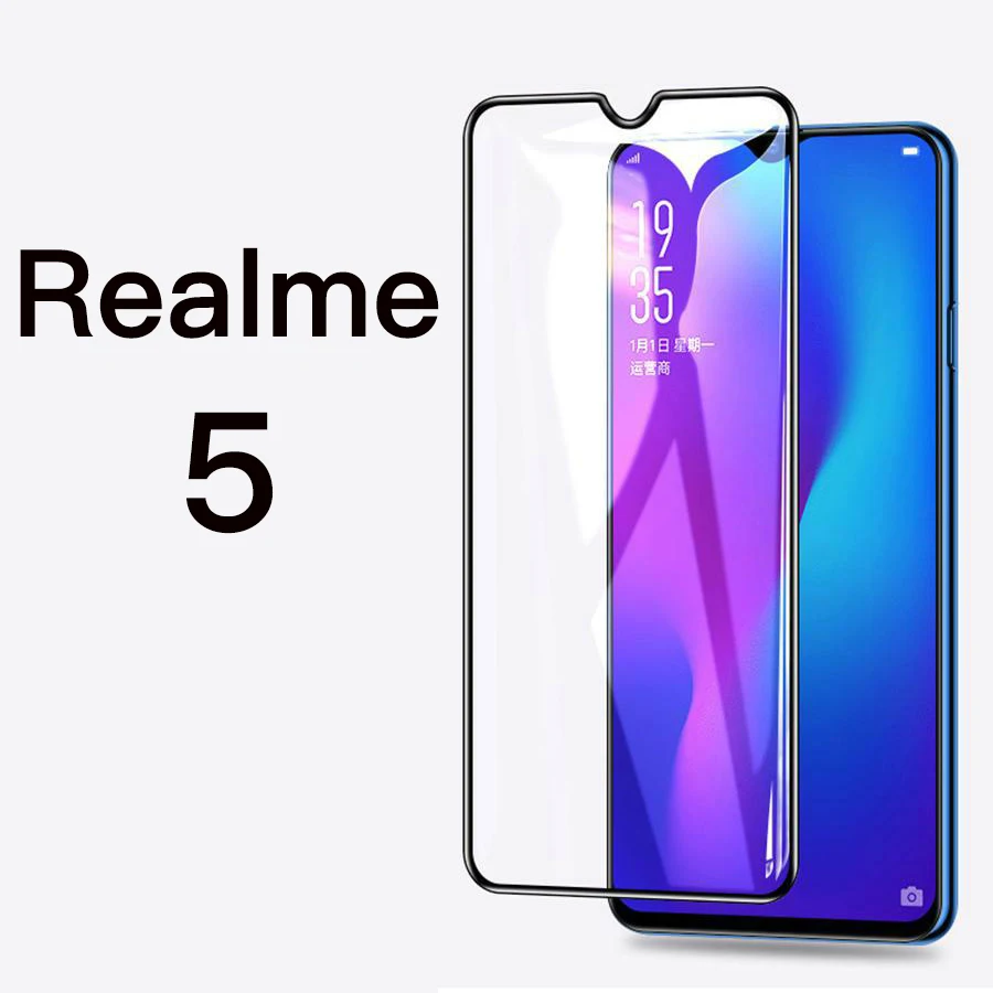GFAITH для Realme 3 Защитная пленка для экрана, 3D Полностью закаленное стекло для экрана для Realme 3 Pro 2 Pro C2 стекло Realme 5 Pro X2 Pro - Цвет: Realme 5