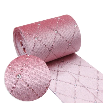 

David accessories Velvet Layering Cloth Ribbons Fabric (5Y Discontinuous)Bow-knot Crafts Home Packing Gift DIY,5Yc11723