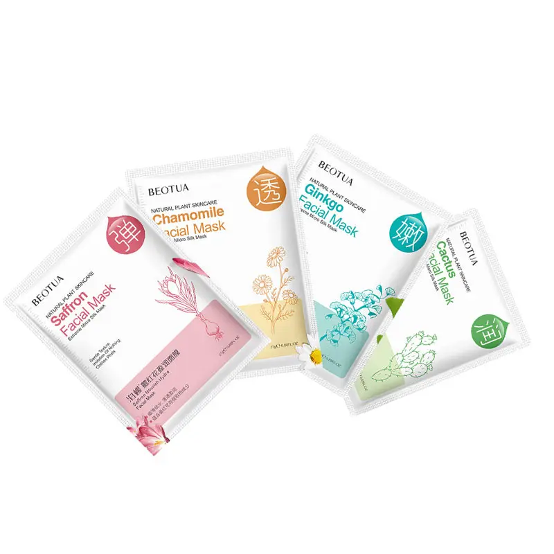 

10Pcs BEOTUA Facial Mask Cartoon Face Mask Deep Nourish Brighten Moisturizing Facial Mask Hyaluronic Acid Beauty Skin Care Mask