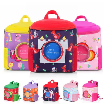 

Waterproof Kids Backpack Cute Cartoon Toddler Baby Harness Backpack Leash Safety Knapsack Dinosaur Infant Boys Girls Kids Bags