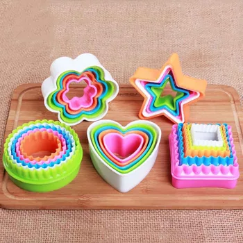 

5Pcs Easter Bunny Pattern Plastic Baking Mold Kitchen Biscuit Cookie Cutter Pastry Plunger 3D Die Fondant Cake Decor Tools