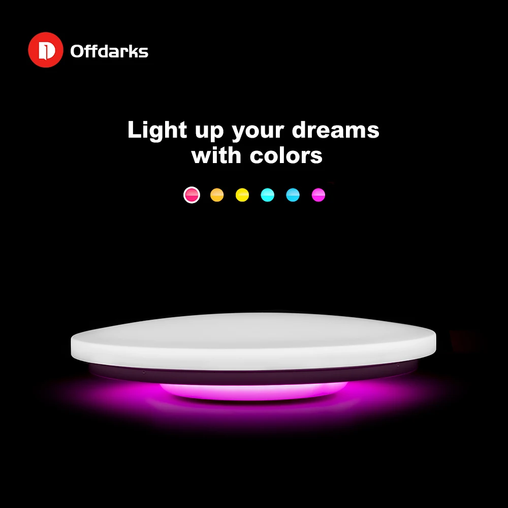  Modern LED Smart Ceiling Light 36W48W APP Remote Control RGB Dimming Bluetooth Speaker Home Lightin - 32984326084