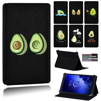 

Anti-fall Leather Cute Avocado Flip Tablet Case for Alcatel 1T 7"/Alcatel 1T 10"/Alcatel 3T 8"/Alcatel 3T 10"/Alcatel A3 10"