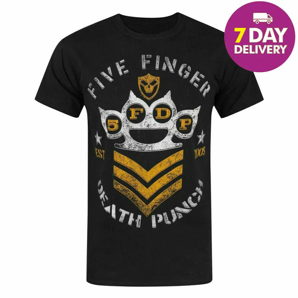 Забавная хлопковая Футболка Five 1Finger 1Death 1Punch Ffdp 1Chevron Band размер S 5Xl | Женская одежда