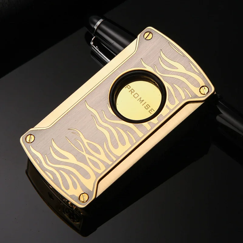

Creative Thunder Metal Torch Turbo Lighter Gas Lighter Cigarettes Lighters 1300C Visible Gas Metal lighters Smoking Aaccessories