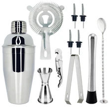 Бостон-шейкер лучший набор бармена для начинающих с Упоры для отжиманий от пола набор для коктейлей для смешивание напитков-Бар инструменты