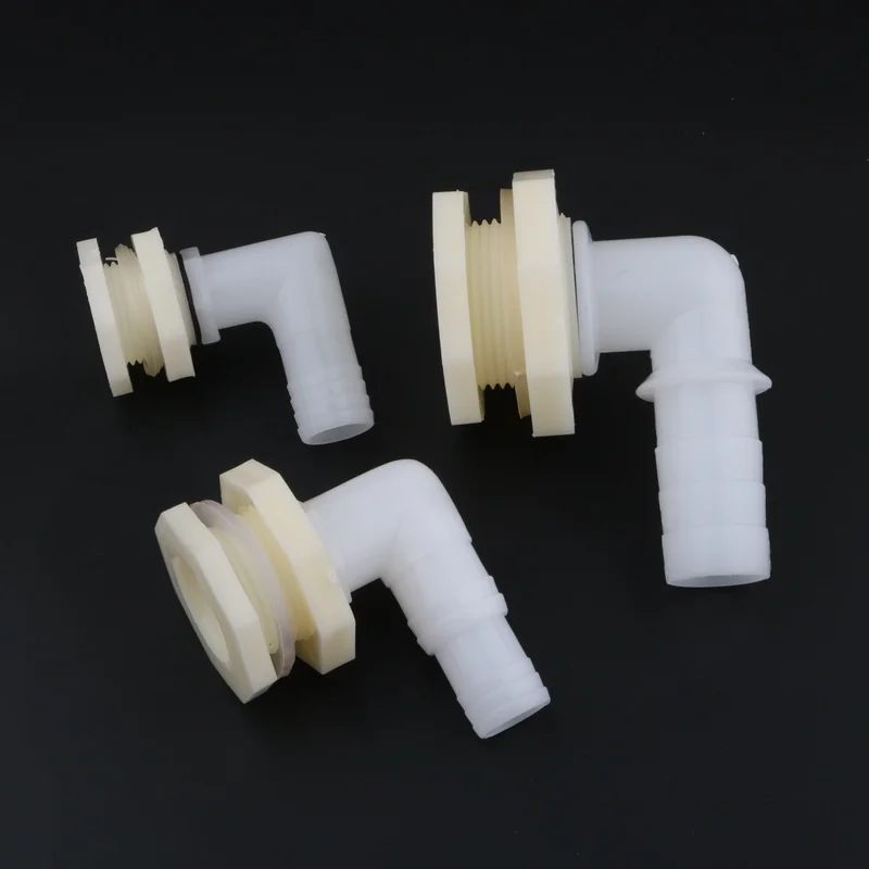 1/2" 3/4" 1" to 20/25mm 90 Degree Elbow Drainage Connector Aquarium Fish Tank Drain Adapters Irrigation Water Pipe Joints