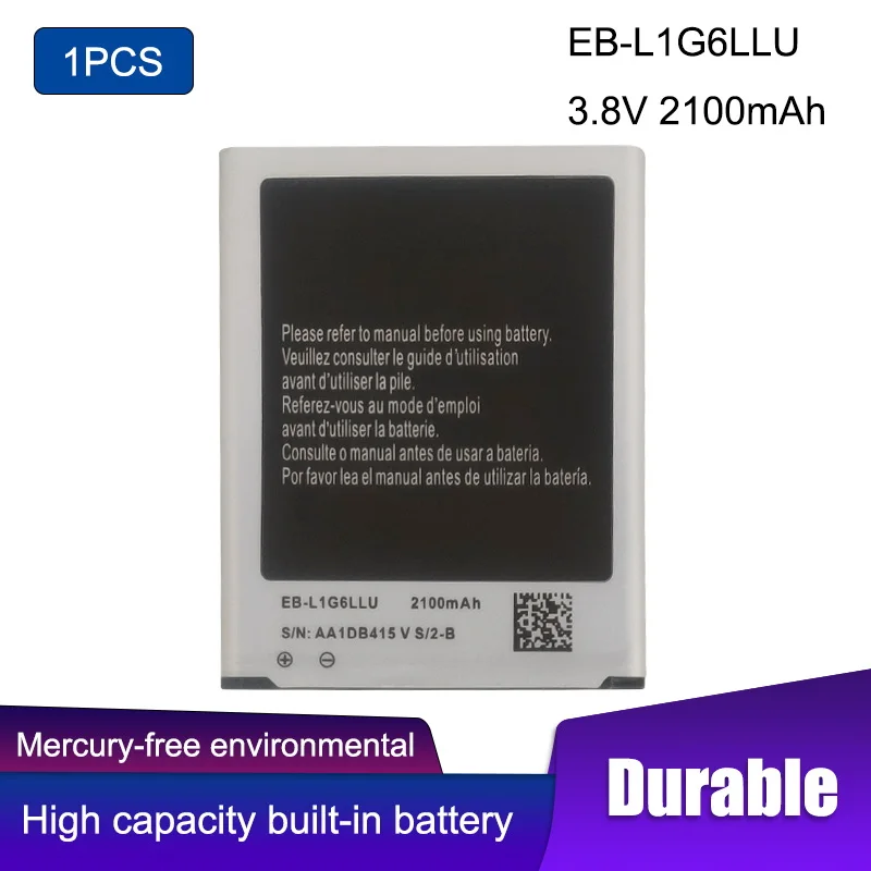 Аккумулятор для телефона 1 шт. Samsung S3 I9300 EB-L1G6LLU I9308 S3mini S4 I9500 Mini I9190 S5 G900F G870A |
