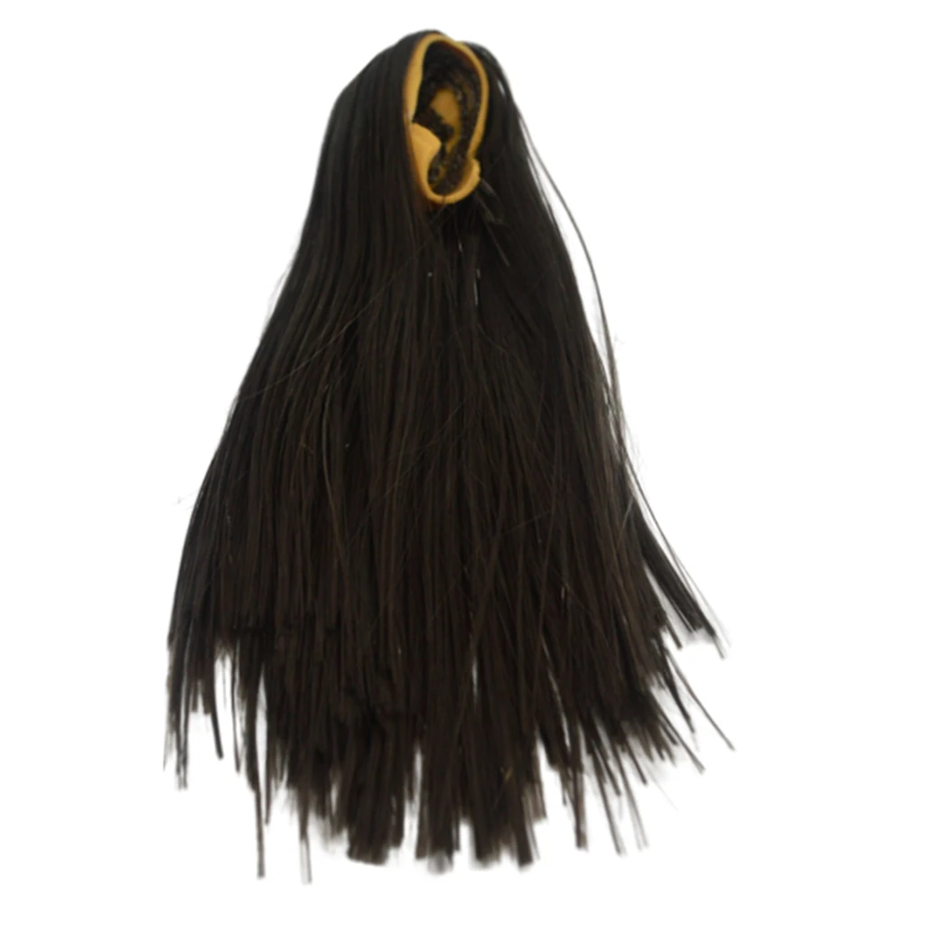1/6 Woman Long Hairpiece For 12Inch Action Figure BJD Doll DIY Female Dolls Figure Model Hair Extension DIY Accessories 1/6 Woman Long Hairpiece For 12Inch Action Figure BJD Doll DIY Female Dolls Figure Model Hair Extension DIY Accessories