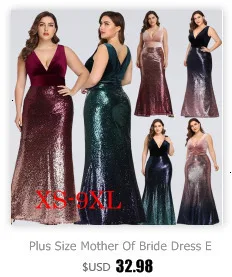Ever Pretty платья размера плюс для мамы невесты элегантные платья трапециевидной формы с v-образным вырезом и рукавом-крылышком для мамы Farsali Vestido De Madrinha