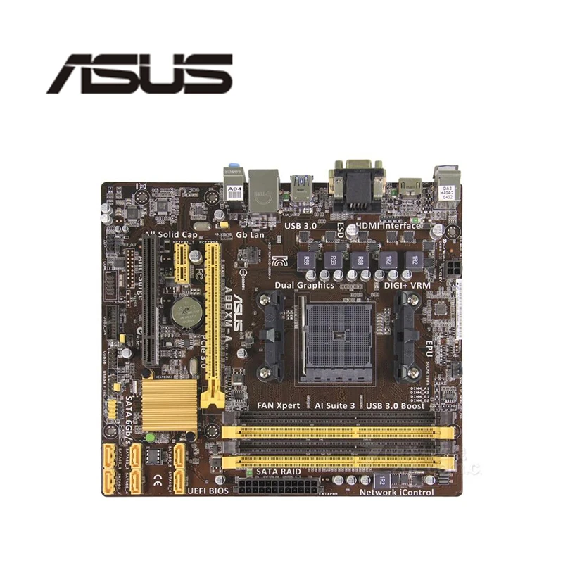 For ASUS A88XM-A Motherboard Socket FM2 FM2+ DDR3 AMD A88XM A88 Original Desktop Mainboard SATA III Used | Компьютеры и офис