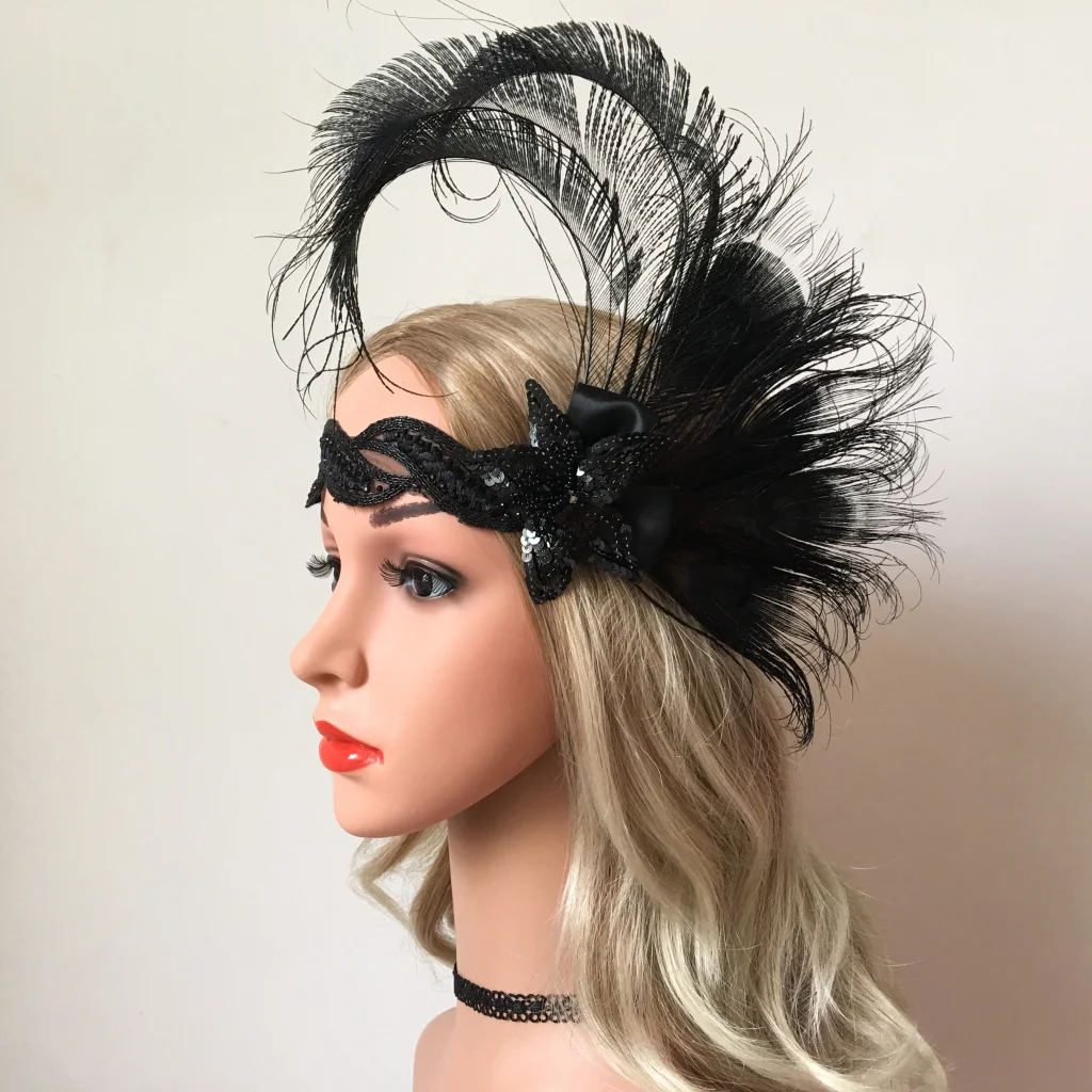 1920s Flapper Headband Roaring 20s 