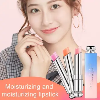

3 Colors Discolor Lips Makeup Lipstick Lip Gloss Long Matte Cosmetic Hot Lasting Waterproof Moisture Lipstick Lip Lipstick L6N1
