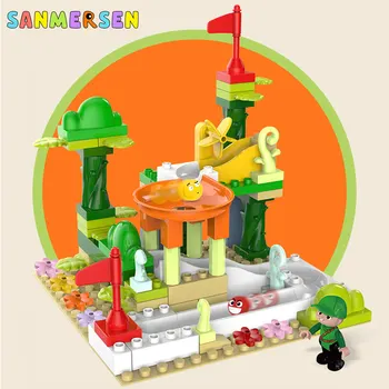 

Children's Building Block Track Marble Race Runs Maze Ball Track Blocks Splicing Tunnel Blocks Educational Toys For KidS