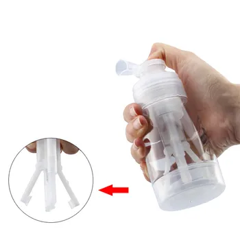 

180ML Transparent Travel Powder Spray Bottle Dismountable Cosmetics Bottles PET Material Dry Powder Spray Bottle Dropshipping