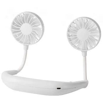 

Summer Air Cooling Neck Fan Bladeless Hanging Neck Fan Air Cooler Outdoor Sport Mini USB Rechargeable Neckband Fans Strong Wind