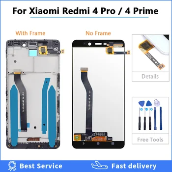 

Tested screen for Xiaomi Redmi 4 Pro LCD Display 10 Touch Screen Digitizer Assembly Sensor with Frame for Redmi 4 Prime lcd 32GB