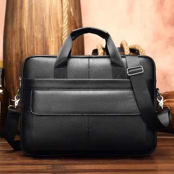 

Men's leisure briefcases wholesale first layer covee men's bags and handbags