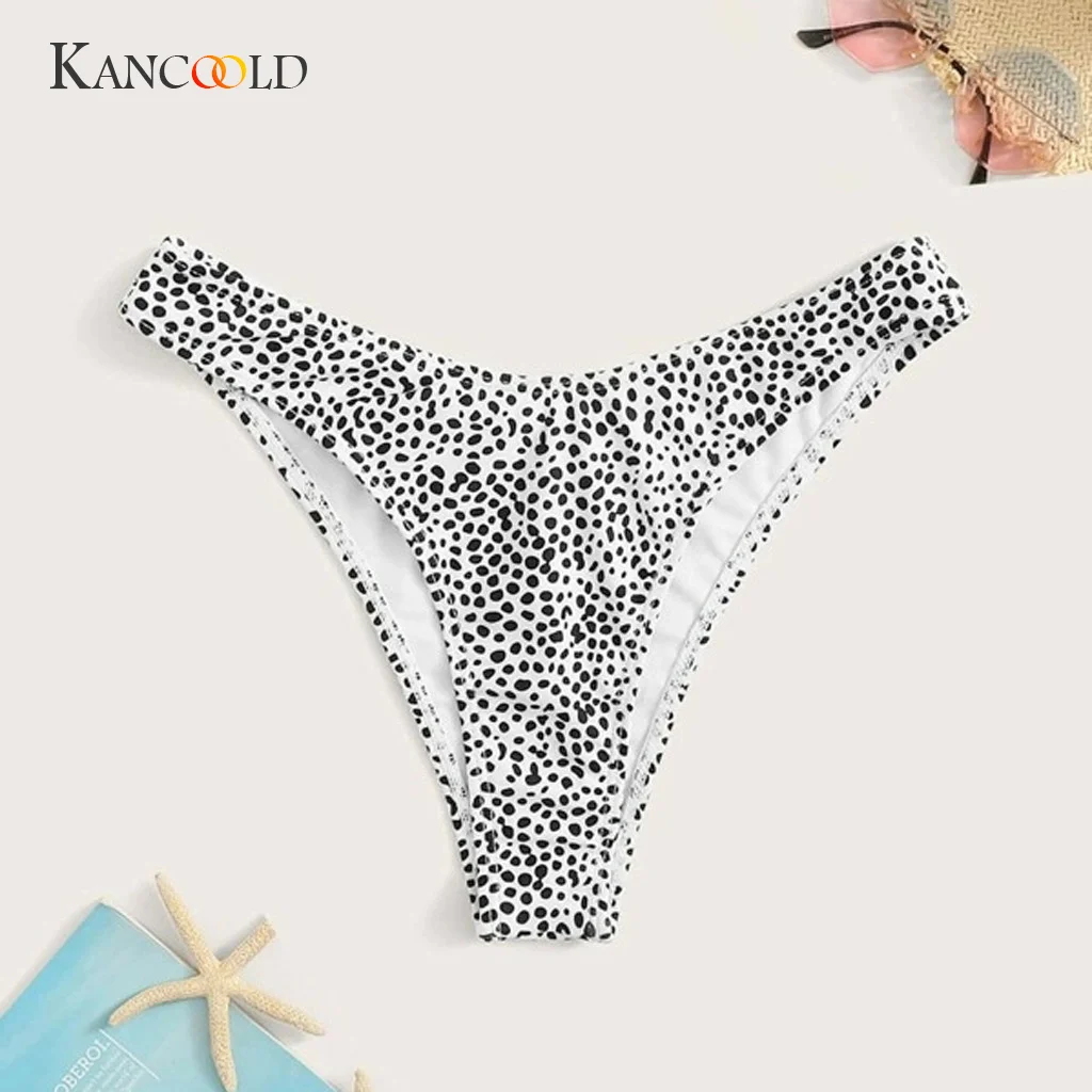 KANCOOLD Women Leopard Shorts Bottom High Waisted Sexy Bikini Thong Swim Swimsuit Swimwear Bathing Suits 2020 Mujer Cover Up Set | Спорт и