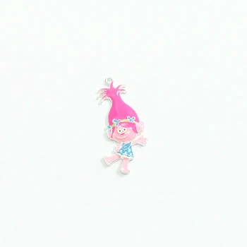 

Newest ! 55mm*25mm 10pcs/lot All Enamel Cartoon Girl Pendants