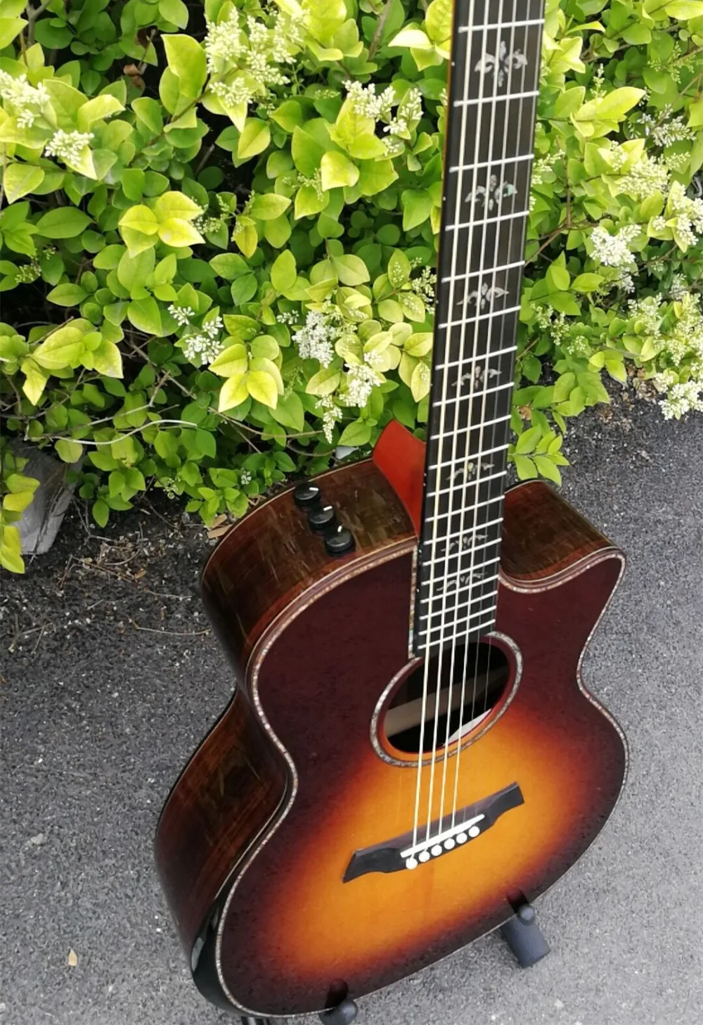 Abalone закат Chaylor 914 Акустическая гитара, подлокотник корпус из палисандра эбеновая гриф электрогитара