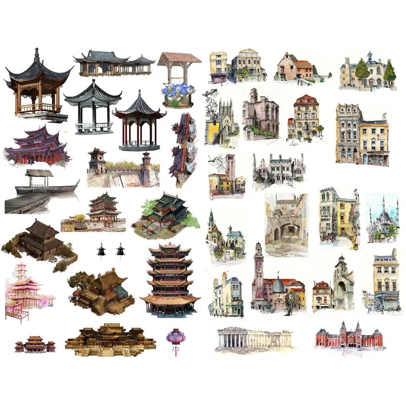 빈티지 책 프리컷 스티커, 귀여운 문구, 스티커 메모 플래너, 학교 사무실 장식, 1 개