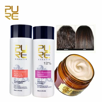 

PURC Straightening Hair and Repair Damage Hair Care Products BrazilianTreatment with Smooth Moisturizing Hair Mask Sets