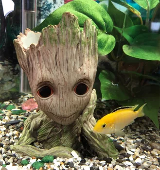

Fish Aquarium Cartoon Tree Man Ornament Resin Tank Decor Cave Stone Decoration Plant Flower Pot Bonsai Garden Home Decor