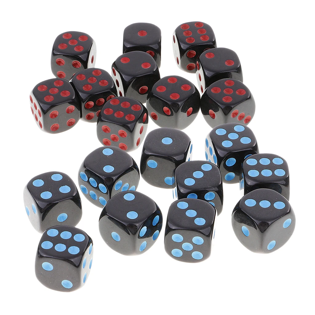 20 Pcs D6 Dice Die Set for Dungeons &Dragons TRPG MTG Board Games Xmas Gifts