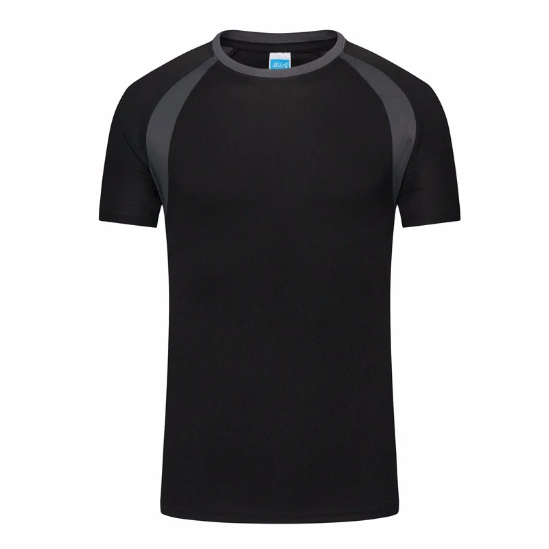 

Men Quick Dry Sports T-Shirt Compression Fitness Shirt Workout Solid Color Short Sleeve Breathable Male Tops