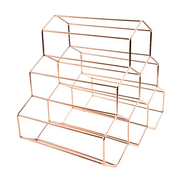 

Storage Organizer Home Decorations Bottle Display Shelf Stackable Stainless Steel Stand Rack Beehive Shape Bar Wine Rack