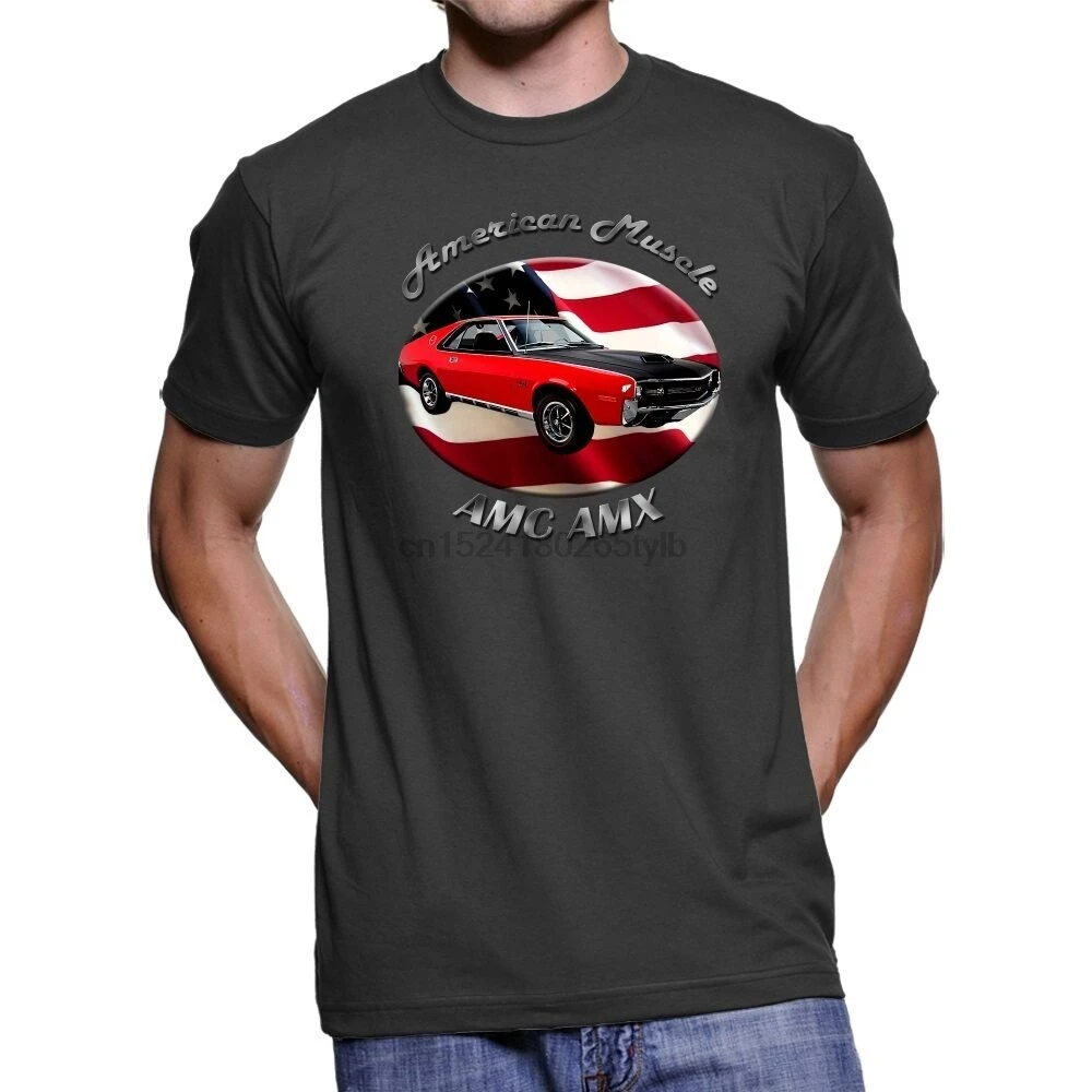 Темная Мужская футболка AMC AMX American Muscle | одежда