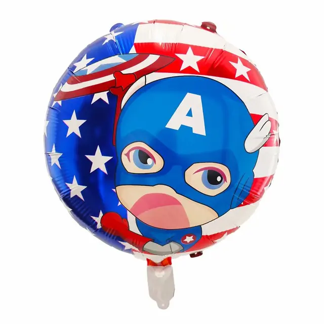 Ballons 18 Captain America Face Ballons Fete Decoration Joyeux Anniversaire Maison