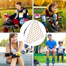 

Roller Inline Hockey Skates Set Kids Carry Shoulder Bag Men Women Ice Skating Rollerblade Net Portable Handbags Storage Backpack